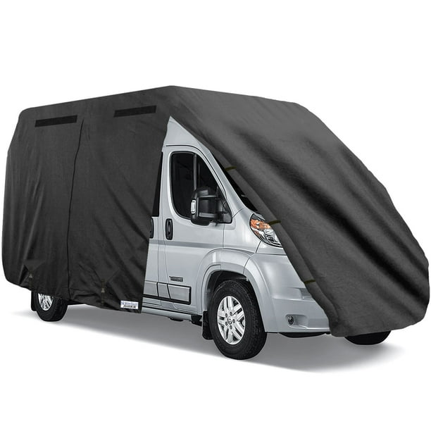 Extra Thick Travel Trailer RV Cover Fits 27-30 feet Long RVs Breathable & Weatherproof RV Storage Cover with 4-Ply Poly Fabric Extra Thick Travel Trailer RV Cover Fits 27-30 feet Long RVs Breathable & Weatherproof RV Storage Cover with 4-Ply Poly Fabric